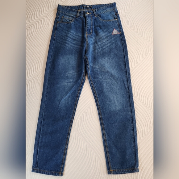 Boohoo Petite Denim - BOOHOO Women's Pants Size 6 Petite Denim Blue Mom Jeans 5 Pocket Pant NWT